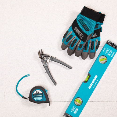 Ножницы по металлу "Piranha", 185 мм, прямой и левый рез, сталь СrM, двухкомпонентные рукоятки Gross по ценам производителя в Екатеринбурге с доставкой по всей России