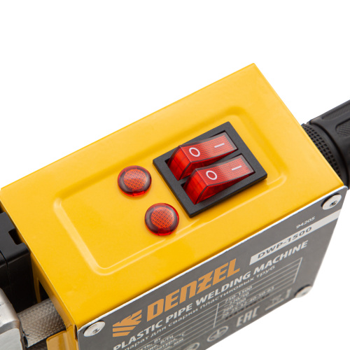 Аппарат для сварки пластиковых труб DWP-1500, 1500 Вт, 260-300 град, комплект насадок, 20-63 мм Denzel по ценам производителя в Екатеринбурге с доставкой по всей России