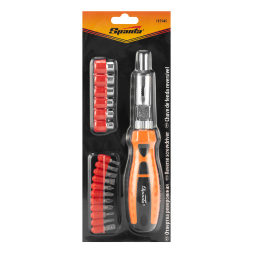 Отвертка реверсивная с шарниром, биты, торцевые головки, 18 шт, Sparta по ценам производителя в Екатеринбурге с доставкой по всей России