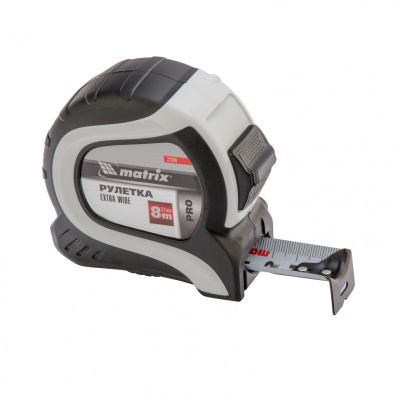 Рулетка Extra Wide,8 м x 27 мм,двухкомпонентный корпус,Pro Matrix по ценам производителя в Екатеринбурге с доставкой по всей России