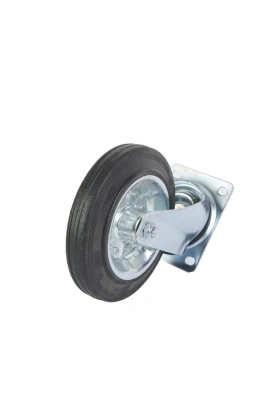 Колесо поворотное усиленное резина SRC 80 200 мм по ценам производителя в Екатеринбурге с доставкой по всей России