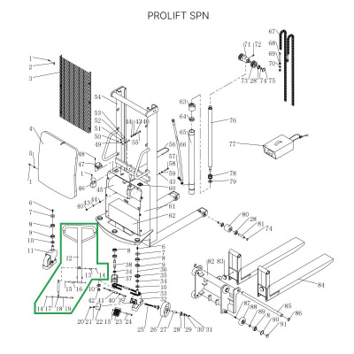 Ручка в сборе для штабелеров SPN по ценам производителя в Екатеринбурге с доставкой по всей России