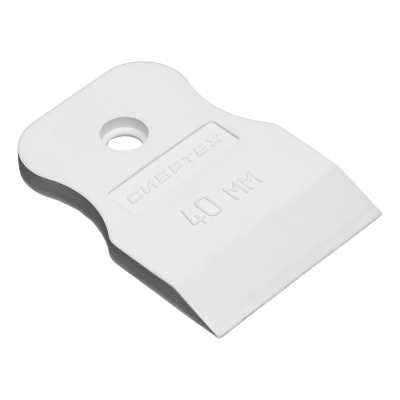 Шпатель, белая резина, 40 мм Сибртех по ценам производителя в Екатеринбурге с доставкой по всей России