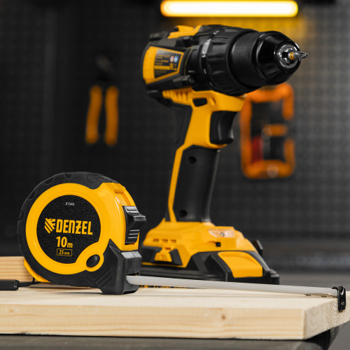 Рулетка 10м х 25мм, двухкомп. корпус, кнопка-пауза Denzel по ценам производителя в Екатеринбурге с доставкой по всей России