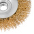 Щетка для УШМ, 100 мм, М14, "тарелка", латунированная витая проволока Matrix по ценам производителя в Екатеринбурге с доставкой по всей России