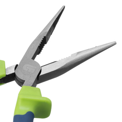 Длинногубцы прямые, 180 мм, двухкомпонентные рукоятки Сибртех по ценам производителя в Екатеринбурге с доставкой по всей России