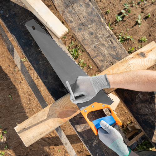 Ножовка по дереву, 500 мм, шаг зубьев 8 мм, пластиковая рукоятка по ценам производителя в Екатеринбурге с доставкой по всей России