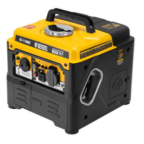 Генератор инверторный GS-1100iF, 1,1 кВт, 230 В, ручной старт DENZEL по ценам производителя в Екатеринбурге с доставкой по всей России