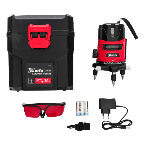 Лазерный уровень CRX-30R, 30 м, красный луч, батарейки, резьба 5/8" MTX по ценам производителя в Екатеринбурге с доставкой по всей России
