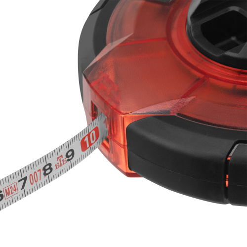 Рулетка геодезическая 30 м х 12,5 мм, закрытый корпус, стальная лента, односторонняя шкала, Pro Matrix по ценам производителя в Екатеринбурге с доставкой по всей России