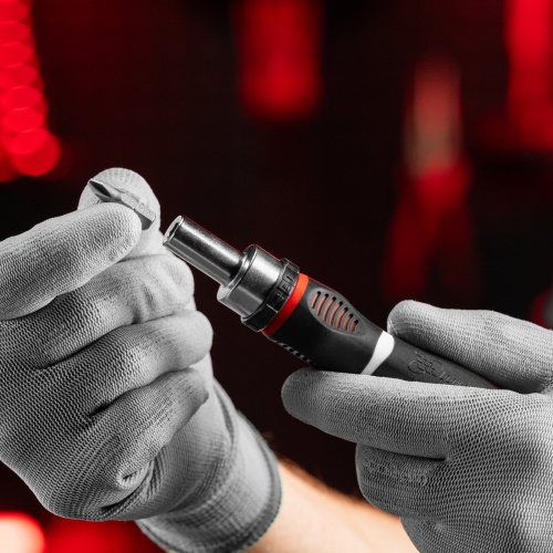 Отвертка реверсивная, набор бит, 12 шт, CrV Matrix по ценам производителя в Екатеринбурге с доставкой по всей России