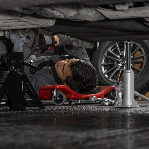 Домкрат гидравлический бутылочный, 2 т, h подъема 181-345 мм, в пластиковом кейсе Matrix по ценам производителя в Екатеринбурге с доставкой по всей России