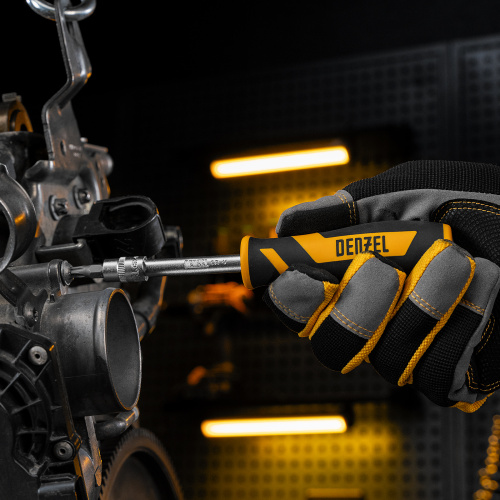 Набор инструментов, 1/2", 1/4", CrV, S2, пластиковый кейс, 82 предмета Denzel по ценам производителя в Екатеринбурге с доставкой по всей России