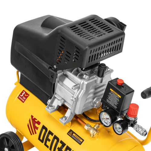 Компрессор воздушный DC1500/24, прямой привод, 1.5 кВт, 24 литра, 220 л/мин Denzel по ценам производителя в Екатеринбурге с доставкой по всей России