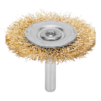 Щетка для дрели, 50 мм, плоская со шпилькой, латунированная витая проволока Matrix по ценам производителя в Екатеринбурге с доставкой по всей России