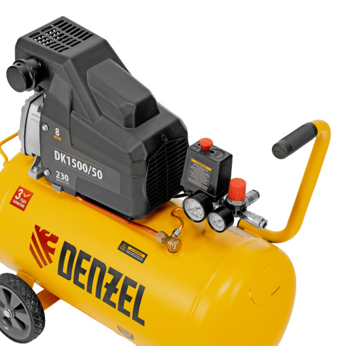 Компрессор воздушный DK1500/50, Х-PRO 1.5 кВт, 230 л/мин, 50 л Denzel по ценам производителя в Екатеринбурге с доставкой по всей России