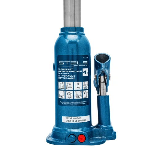 Домкрат гидравлический бутылочный, 4 т, h подъема 188-363 мм, в пластиковом кейсе Stels по ценам производителя в Екатеринбурге с доставкой по всей России
