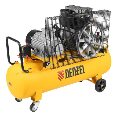 Компрессор воздушный, ременный привод BCI4000-T/100, 4.0 кВт, 100 литров, 690 л/мин Denzel по ценам производителя в Екатеринбурге с доставкой по всей России