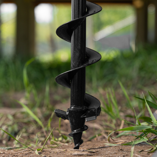 Шнек для грунта ER-80, диаметр 80 мм, длина 800 мм,соединение 20 мм, съемный нож Denzel по ценам производителя в Екатеринбурге с доставкой по всей России