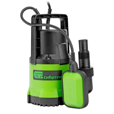 Дренажный насос для чистой воды СДН300-5, 300 Вт, напор 6.5м, 6500 л/ч Сибртех
