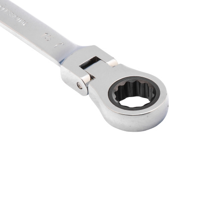 Ключ комбинированный трещоточный, 15 мм, CrV, шарнирный, зеркальный хром Matrix по ценам производителя в Екатеринбурге с доставкой по всей России