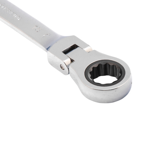 Ключ комбинированный трещоточный, 15 мм, CrV, шарнирный, зеркальный хром Matrix по ценам производителя в Екатеринбурге с доставкой по всей России