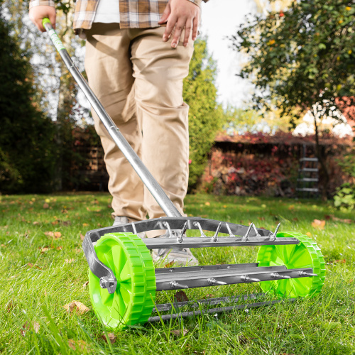 Аэратор газонный, 440 х 1400 мм, стальной черенок, Palisad по ценам производителя в Екатеринбурге с доставкой по всей России