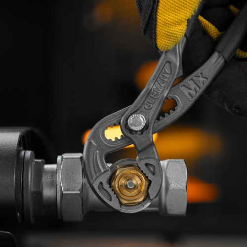 Клещи переставные, кнопочный механизм, обливные рукоятки, 180 мм Denzel по ценам производителя в Екатеринбурге с доставкой по всей России