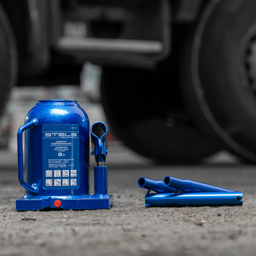 Домкрат гидравлический бутылочный телескопический, 8 т, H подъема 170-430 мм Stels по ценам производителя в Екатеринбурге с доставкой по всей России