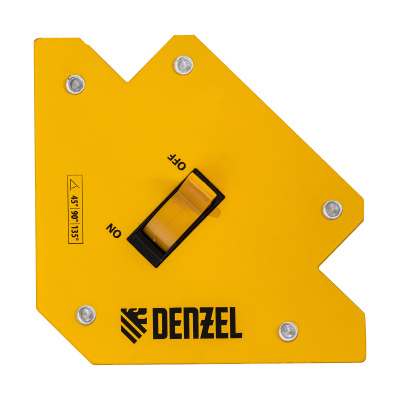 Фиксатор магнитный отключаемый для сварочных работ усилие 30 LB, 45х90х135 град. Denzel по ценам производителя в Екатеринбурге с доставкой по всей России