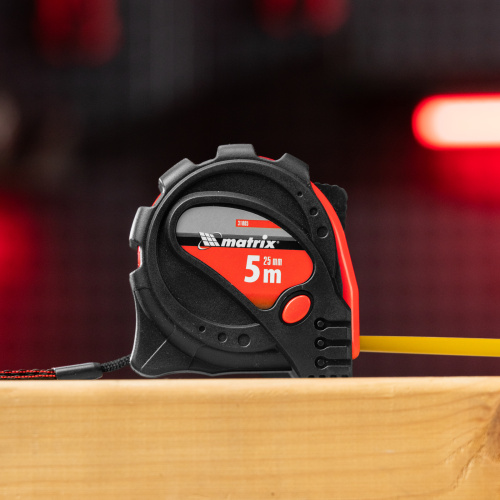 Рулетка Status Magnet 3 fixations,5 м х 25 мм,обрезиненный корпус,зацеп с магнитом Matrix по ценам производителя в Екатеринбурге с доставкой по всей России