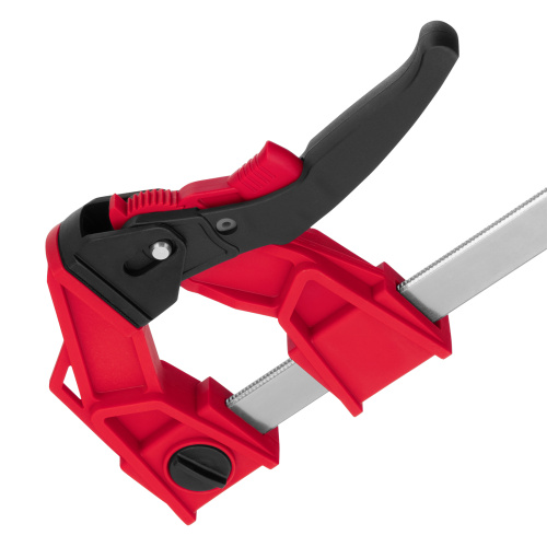 Струбцина реечная быстрозажимная, усиленная, пластиковый корпус рычажно-храповой механизм 300 х 100 х 456 мм, штанга 5 х 22 мм Matrix по ценам производителя в Екатеринбурге с доставкой по всей России