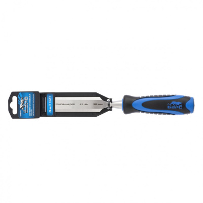 Долото-стамеска, плоская, 26 мм, двухкомпонентная рукоятка, металлический затыльник Барс по ценам производителя в Екатеринбурге с доставкой по всей России