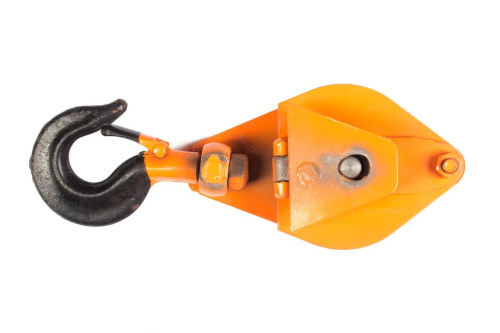 Блок монтажный однорольный с  крюком TOR 1 т с откидной щекой по ценам производителя в Екатеринбурге с доставкой по всей России