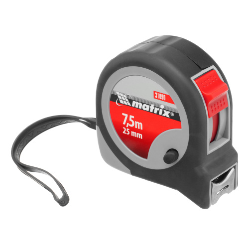 Рулетка Continuous fixation,7,5 м х 25 мм,двухкомпонентный корпус,плавная фиксация Matrix по ценам производителя в Екатеринбурге с доставкой по всей России