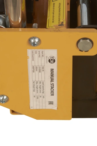 Штабелер гидравлический 0,4 т 1,7 м TOR PJ4170 облегченный по ценам производителя в Екатеринбурге с доставкой по всей России