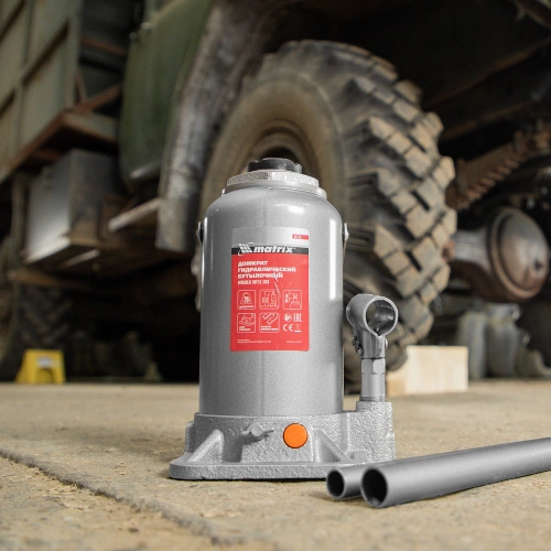 Домкрат гидравлический бутылочный, 20 т, h подъема 244-449 мм Matrix по ценам производителя в Екатеринбурге с доставкой по всей России