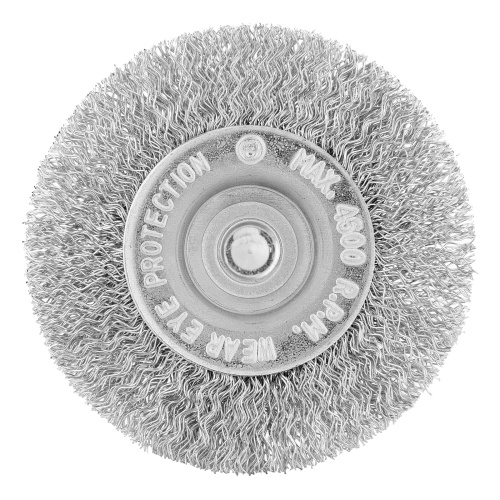 Щетка для дрели, 60 мм, плоская со шпилькой, витая проволока Сибртех по ценам производителя в Екатеринбурге с доставкой по всей России