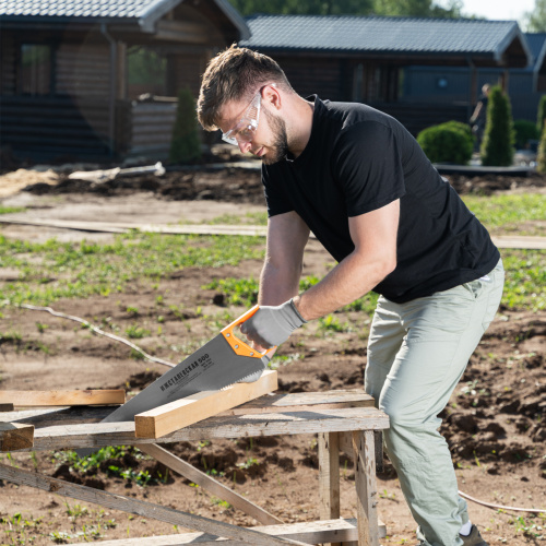 Ножовка по дереву, 500 мм, шаг зубьев 6.5 мм, пластиковая рукоятка по ценам производителя в Екатеринбурге с доставкой по всей России