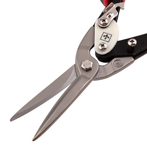 Ножницы по металлу, удлиненные, 290 мм, прямой рез, CrMo, двухкомпонентные обрезиненные рукоятки, PRO Matrix по ценам производителя в Екатеринбурге с доставкой по всей России