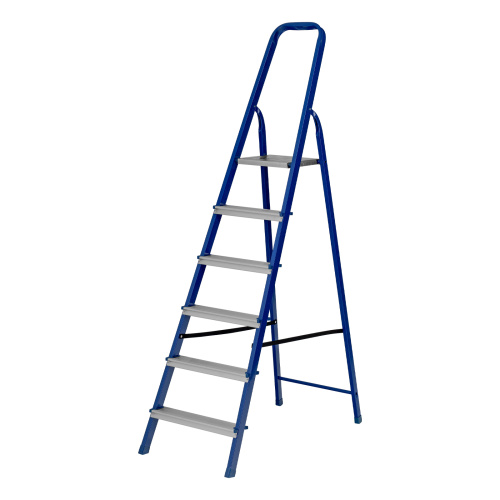 Стремянка, 6 ступеней, стальной профиль, алюминиевые ступени Сибртех по ценам производителя в Екатеринбурге с доставкой по всей России