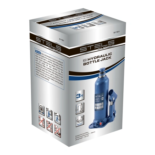 Домкрат гидравлический бутылочный, 3 т, h подъема 188-363 мм Stels по ценам производителя в Екатеринбурге с доставкой по всей России