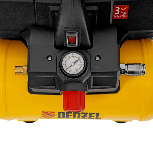 Компрессор  DLS750/6 безмасляный малошумный 750 Вт, 140 л/мин,ресивер 6 л Denzel по ценам производителя в Екатеринбурге с доставкой по всей России