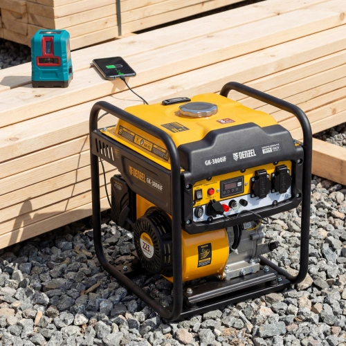 Генератор инверторный GK-3800iF, 3,8 кВт, 230 В, ручной старт DENZEL по ценам производителя в Екатеринбурге с доставкой по всей России