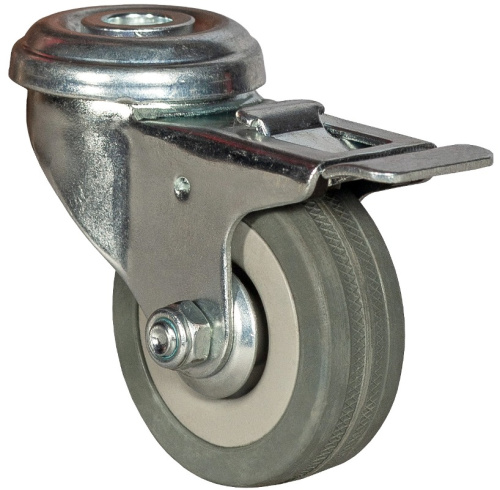 Колесо аппаратное с тормозом под болт М12 120 мм - SChgb 55 по ценам производителя в Екатеринбурге с доставкой по всей России