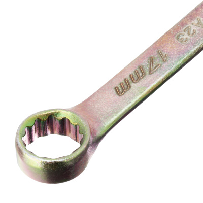 Ключ комбинированный, 17 мм, желтый цинк Сибртех по ценам производителя в Екатеринбурге с доставкой по всей России