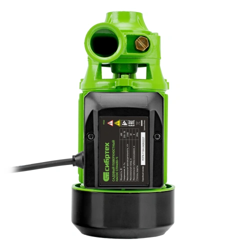 Садовый поверхностный насос СПН450-Ч, 450 Вт, напор 40 м, 2100 л/ч, чугун Сибртех по ценам производителя в Екатеринбурге с доставкой по всей России