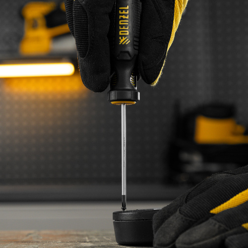 Отвертка, PH0х75 мм, S2, 3к рукоятка Denzel по ценам производителя в Екатеринбурге с доставкой по всей России