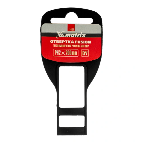 Отвертка Fusion, PH2 х 200 мм, CrV, трехкомпонентная рукоятка "Anti slip" Matrix по ценам производителя в Екатеринбурге с доставкой по всей России