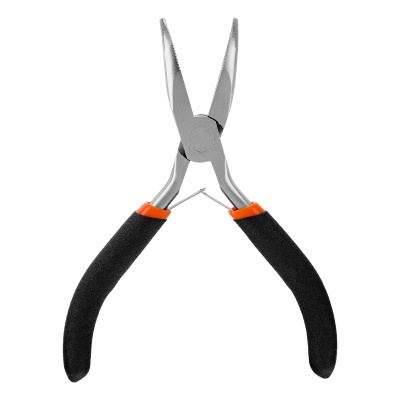 Длинногубцы изогнутые Mini, 130 мм, никелированные, авторазжим Sparta по ценам производителя в Екатеринбурге с доставкой по всей России